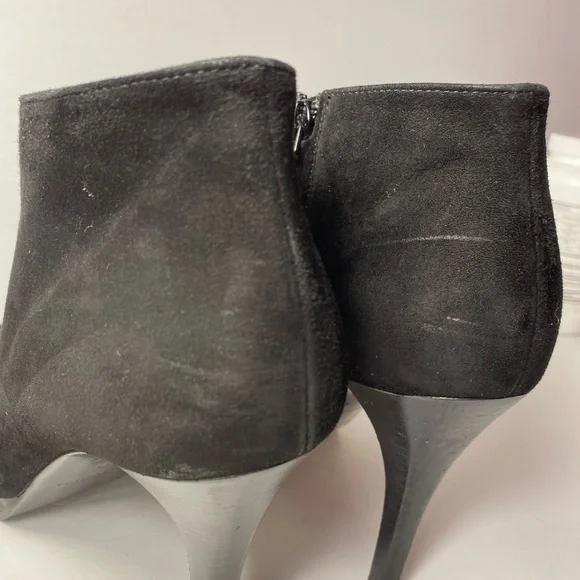 Balenciaga suede ankle boots heels black 40